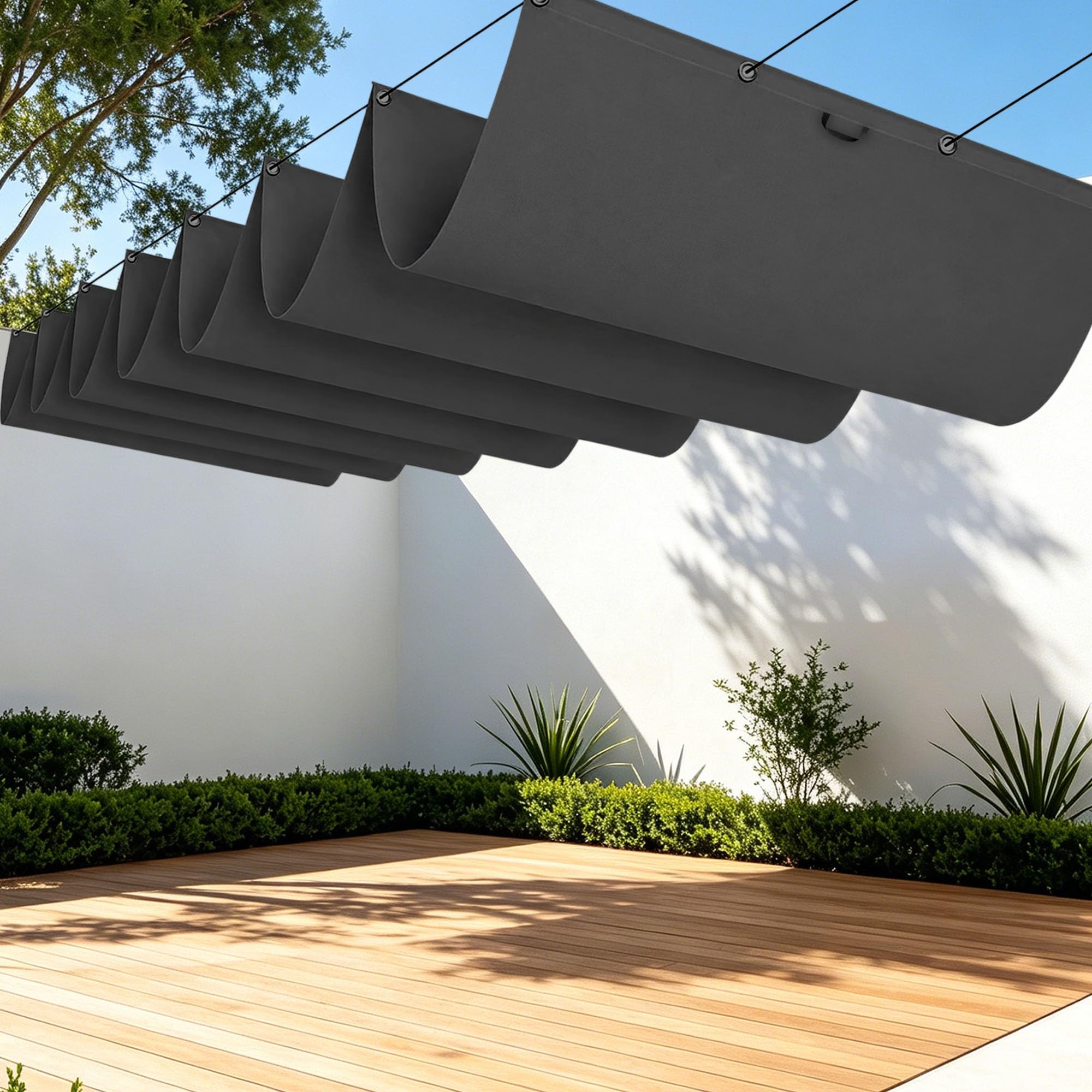 Voiles d'ombrage 200 x 300 cm contre la pluie et chaleur terrasse