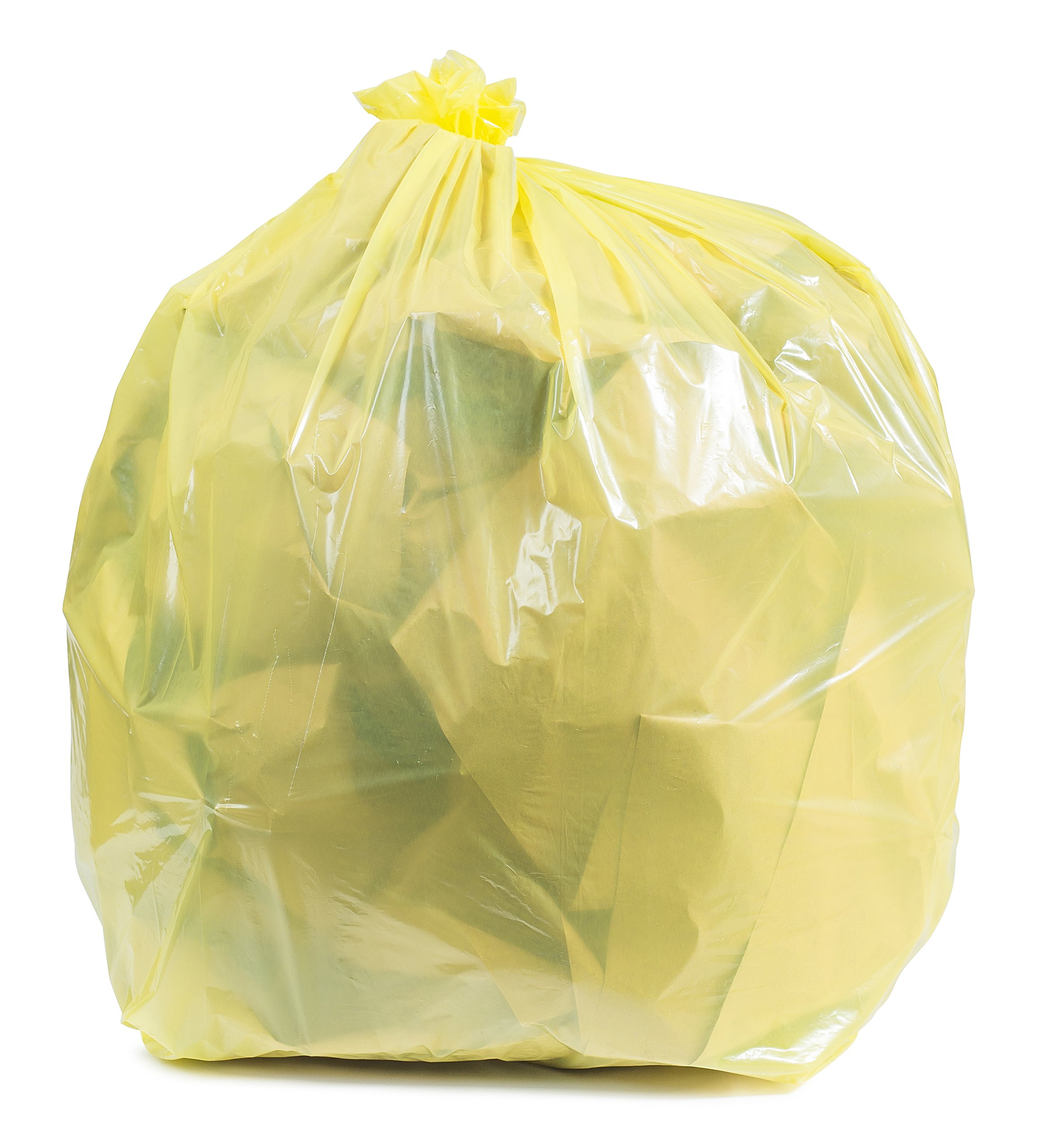 Plasticplace Gelbe Müllbeutel, 40-45 Gallonen 100/1,5 Mil