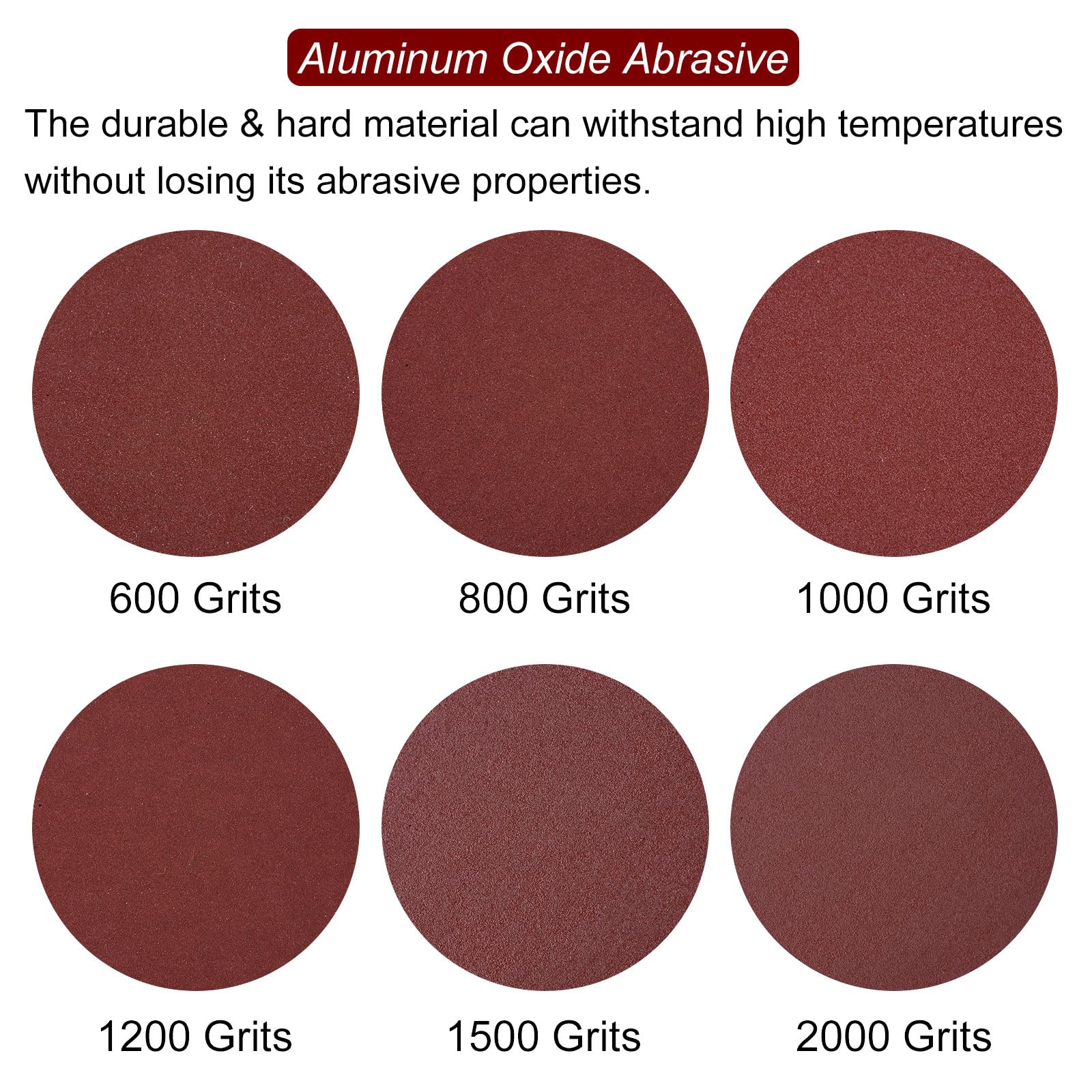 HARFINGTON 100pcs Triangular Hook & Loop Sandpapers 240 Grits 3 1 8 Aluminum Oxide Sanding Pads Random Orbital Mouse Detail Sander Papers