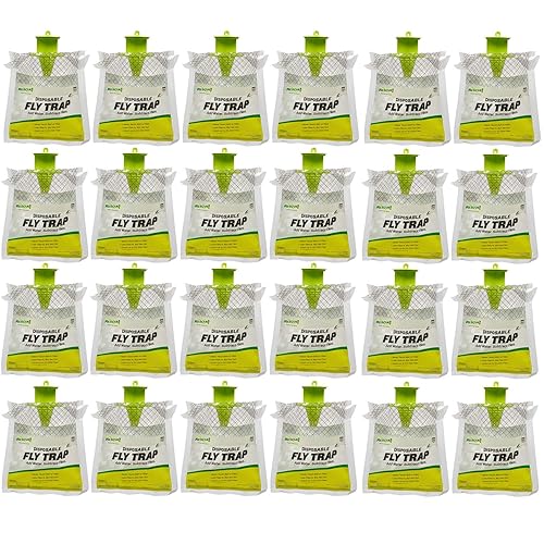 Outdoor Disposable Hanging Fly Trap - 24 Traps