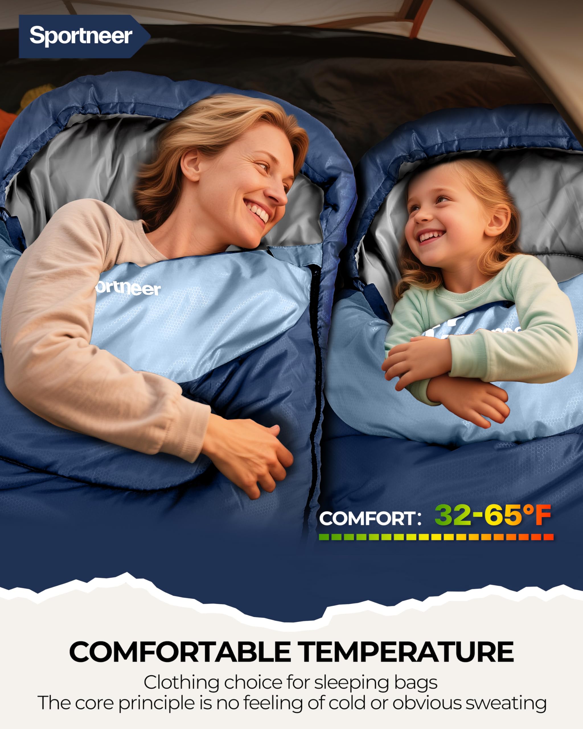 Sacco a pelo per esterni, sportivo, per adulti e bambini, sacco a pelo da campeggio, per escursioni, viaggi con zaino