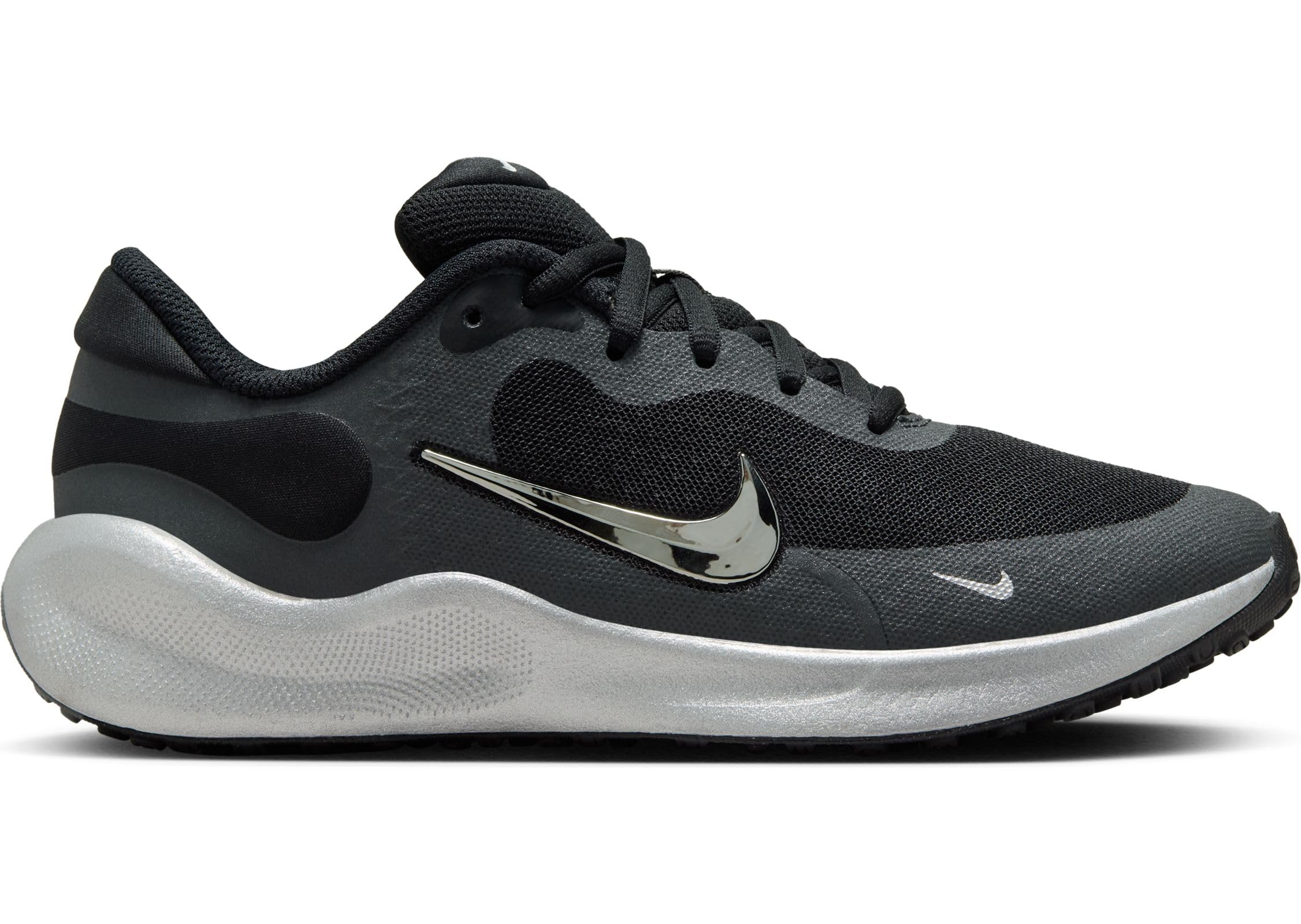 Nike Revolution 7 Se GS Zapatillas Carrera Montaña Black Metallic Silver Anthracite 37.5 EU