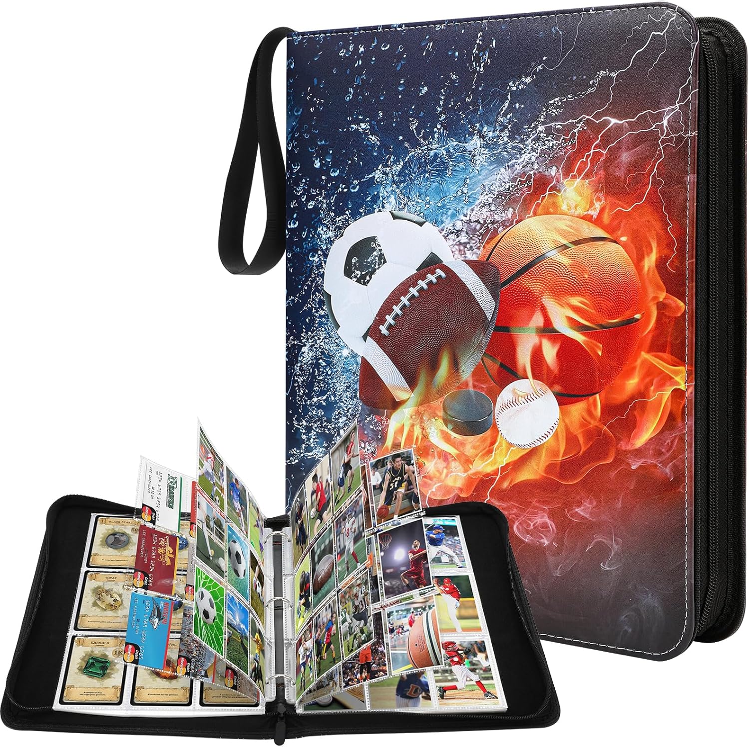 Sports Card Binder Anpress Card Holder Binder 9 Pocket 900 Trading Card