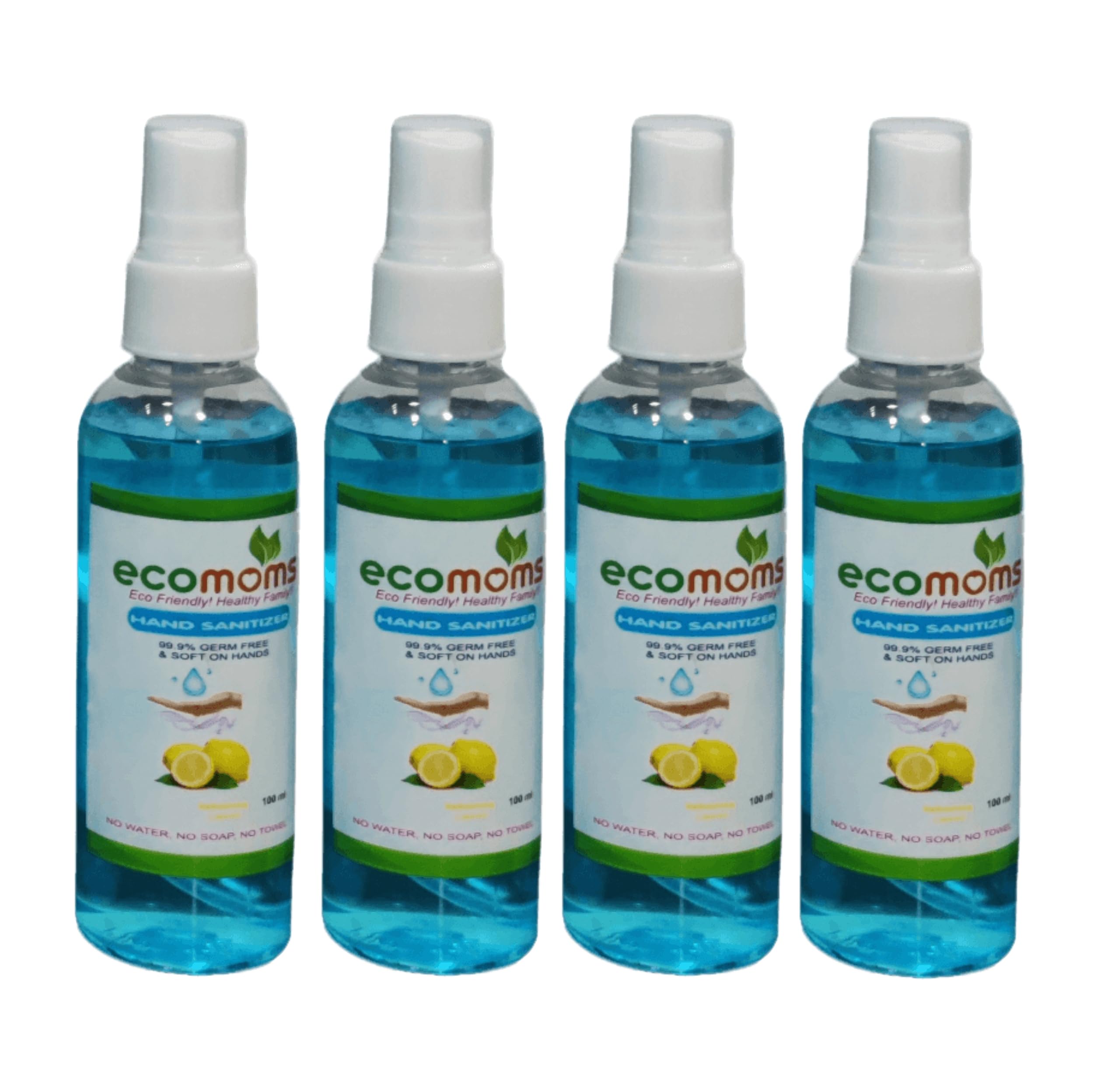 Ecomoms Hand Sanitizer 100ml 99.99% Effective Against Germs -75% Alcohol | Skin Friendly and Safe for Kids | Instant Germ-Free Protection (100ml, Pack of 4) (B0DBLQ2WQQ) Amazon Price History, Amazon Price Tracker