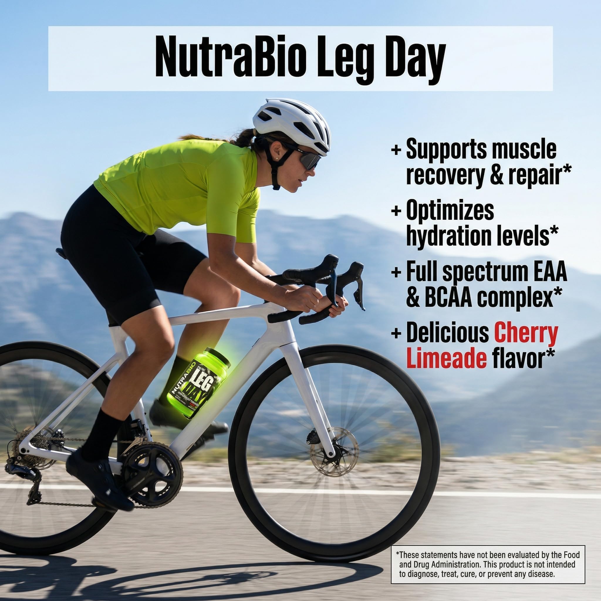 NutraBio Leg Day Intra Workout Powder – Advanced Carb Supplement with Cluster Dextrin & Electrolytes – Carb Powder with EAAs/BCAAs – Cyclic Dextrin for Performance – Cherry Lime, 20 Servings — Amazon image 6