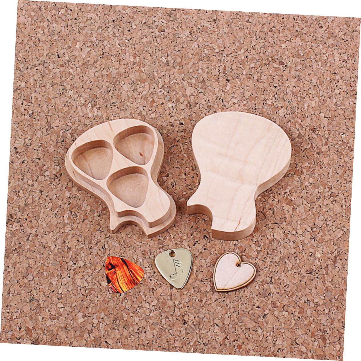 VICASKY 3 Juegos elegir guitar picks púas guitarra guitar accessories puas de guitarra cajas de púas de guitarra delgadas estuche para púas de guitarra partes de guitarra de madera