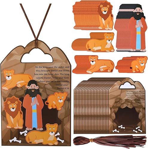 Miniatura 1 de Syhood Daniel in The Lion's Den - Juego de 24 manualidades para niños, Pascua, escuela dominical VBS, manualidades religiosas, kit de manualidades