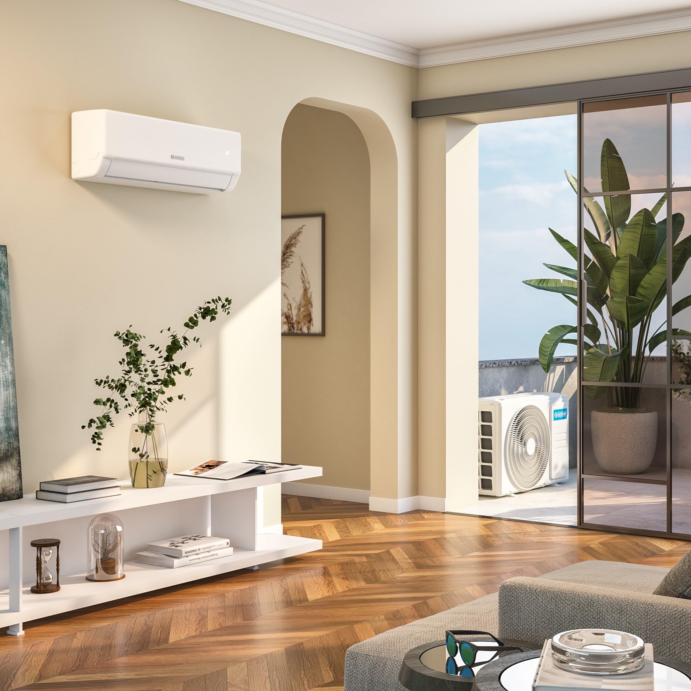 Olimpia Splendid, Aryal Dual 14 con Unità Interna Alyas S2, Climatizzatore 10.000+12.000 BTU/h Multisplit Inverter, tre stadi di Filtrazione, Gas R32, Classe A++, Wireless Control incluso