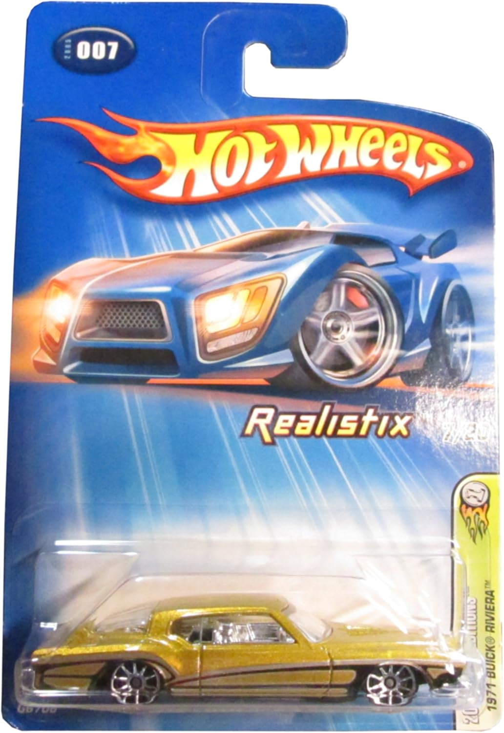 Hot Wheels 2005 Gold 1971 Buick Riviera1:64 Scale Collectible Die Cast Car Model #007