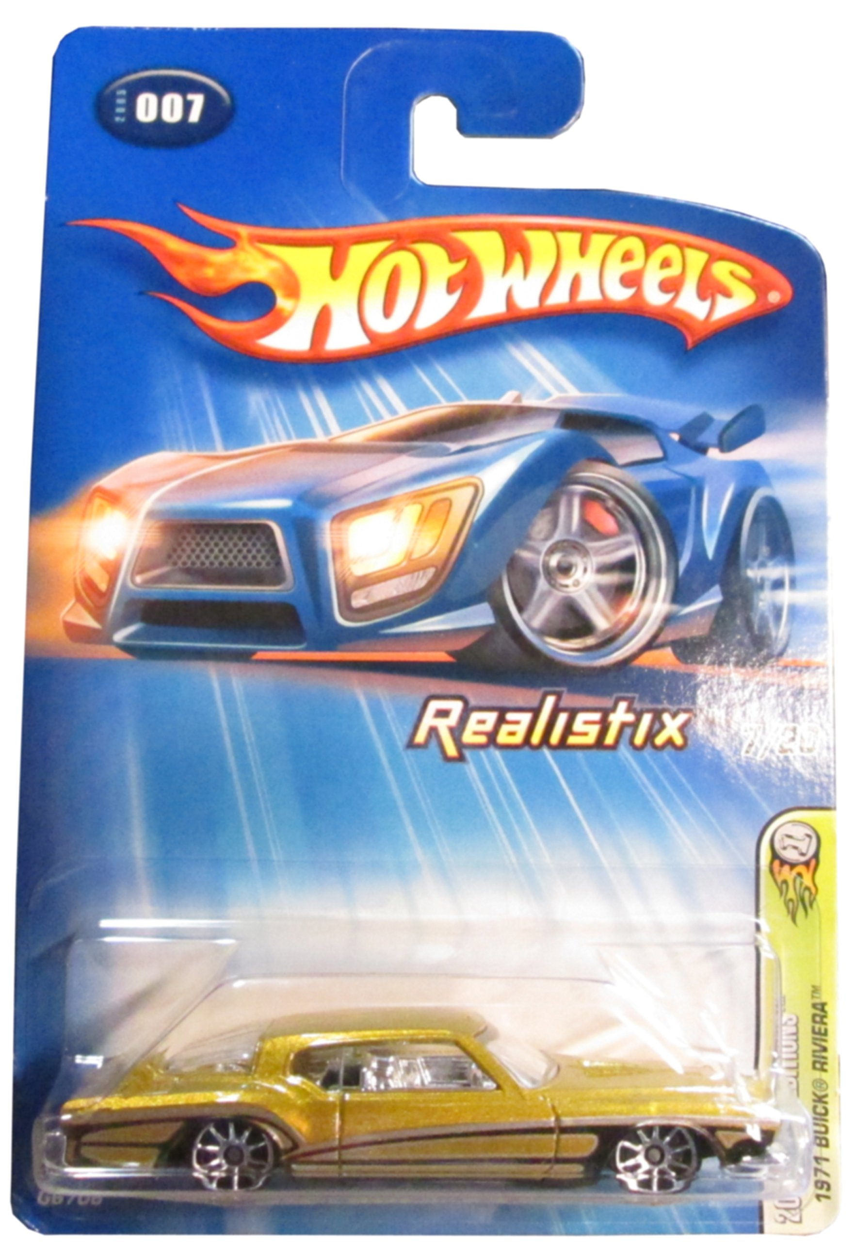Hot Wheels 2005 Gold 1971 Buick Riviera1:64 Scale Collectible Die Cast Car Model #007