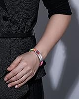 Vista 2 de JF.JEWELRY Pulsera de alerta médica para mujeres T1D T2D Pulsera de identificación de alerta médica para diabetes y epilepsia para niñas y niños