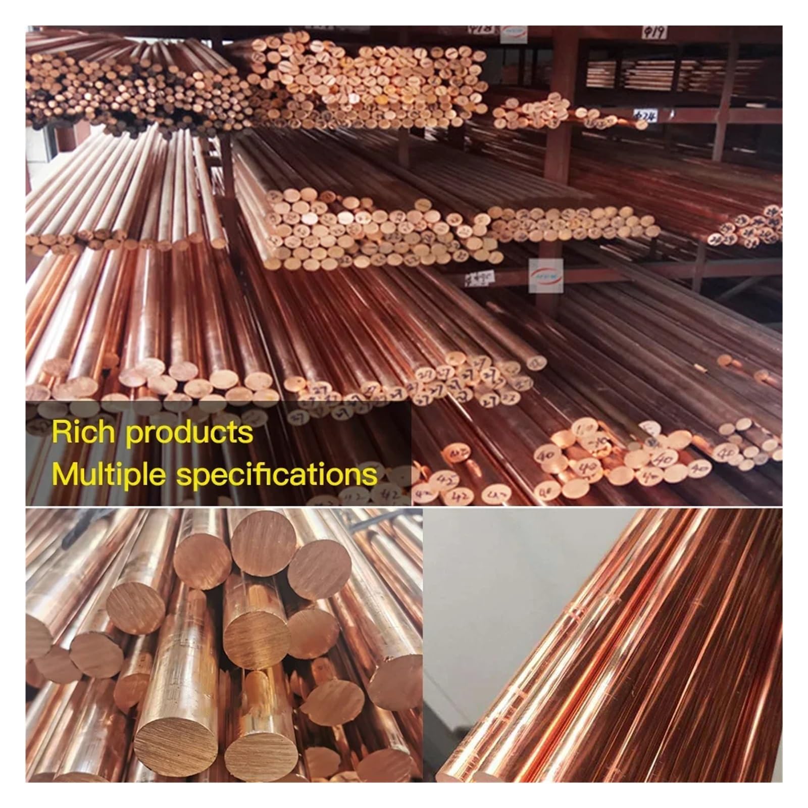 Varilla de cobre de diámetro Φ2 mm - 16 mm de longitud, barra sólida de cobre rojo recto de 300 a 500 mm, varilla redonda de cobre morado.(500mm,3 mm (3 pcs))