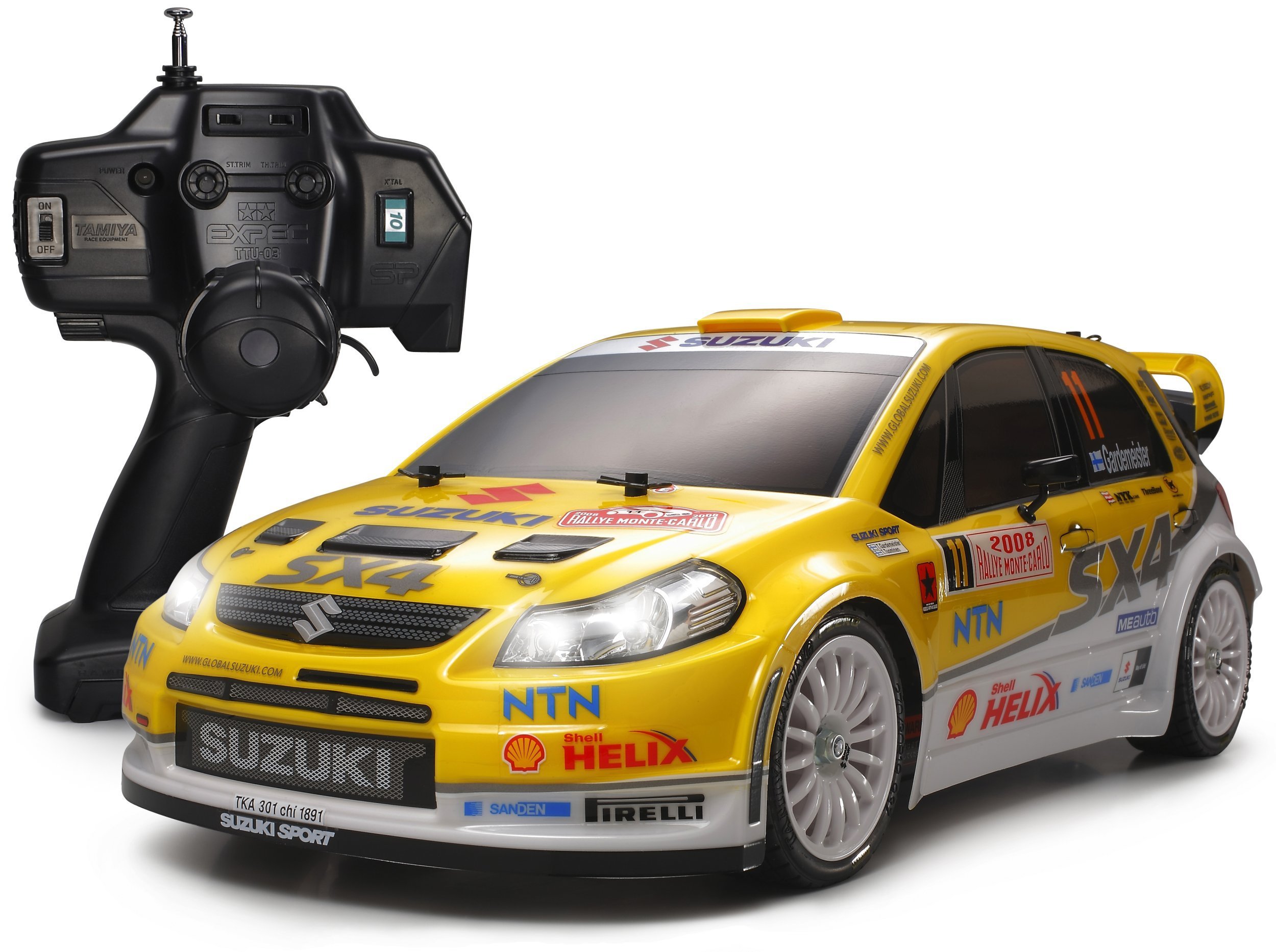 Tamiya 300057777 - XB Suzuki SX 4 WRC, 1:10, ferngesteuertes 