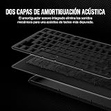 Corsair K65 Plus Wireless 75% RGB Clavier mécanique de Jeu Interchangeable à Chaud - Interrupteurs linéaires Rouges Corsair MLX pré-lubrifiés - insonorisation - claviers PBT - QWERTY ES - Noir - 12