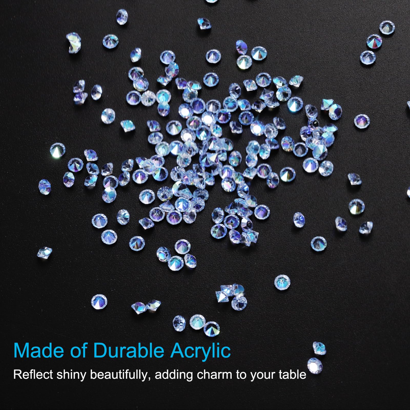 PATIKIL 14000Pcs Wedding Table Scatter Confetti Crystals 3mm Acrylic Diamonds Vase Fillers Gems for Table Centerpiece Decorations Bridal Shower Party - Image 3