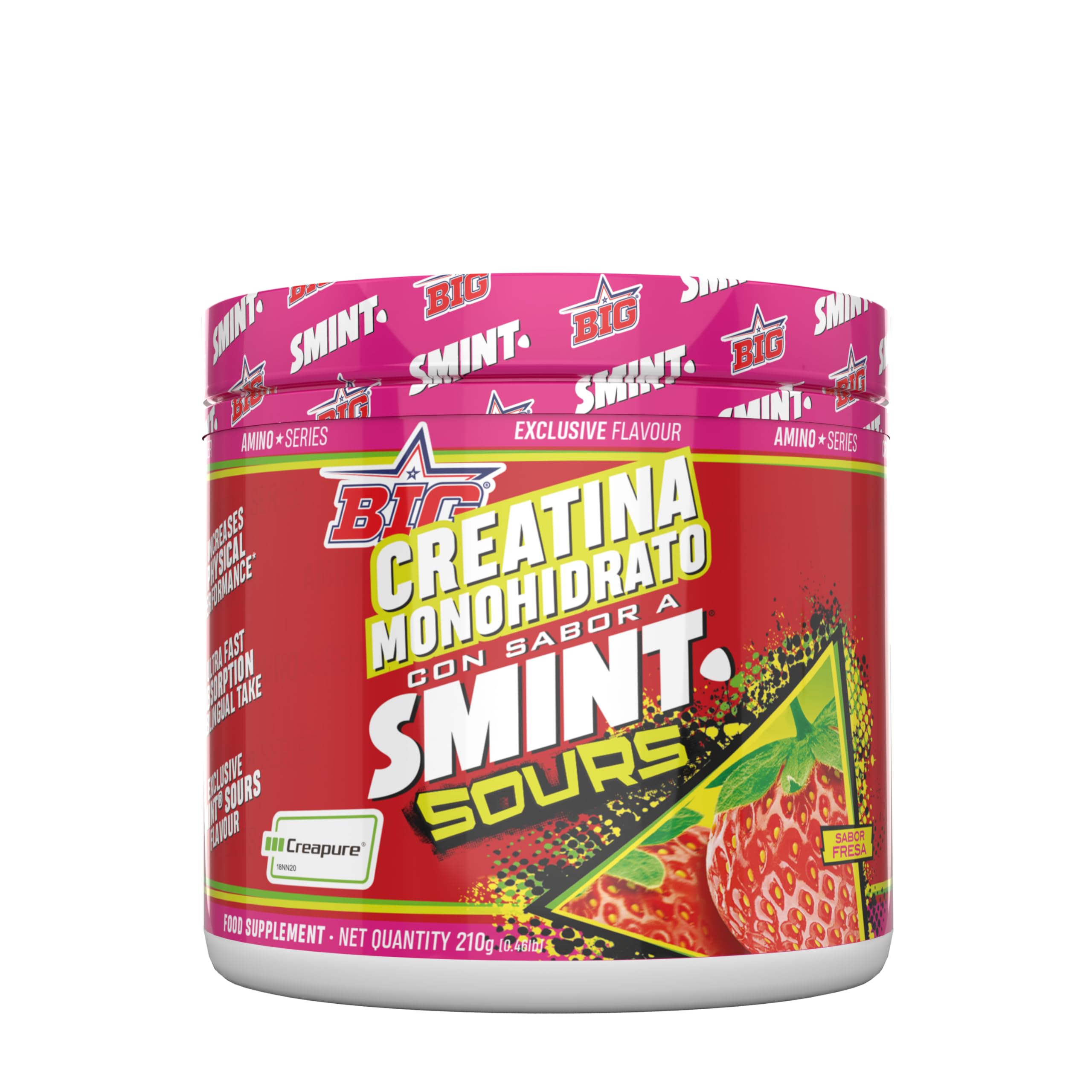 BIG - Creatina Creapure ® - Creatina Monohidratada Creapure en Polvo, Rendimiento Físico y Recuperación - Materia Prima Premium - Monohidrato de Creatina de Rápida Absorción, Vegana (250g, Kojak) — view 11