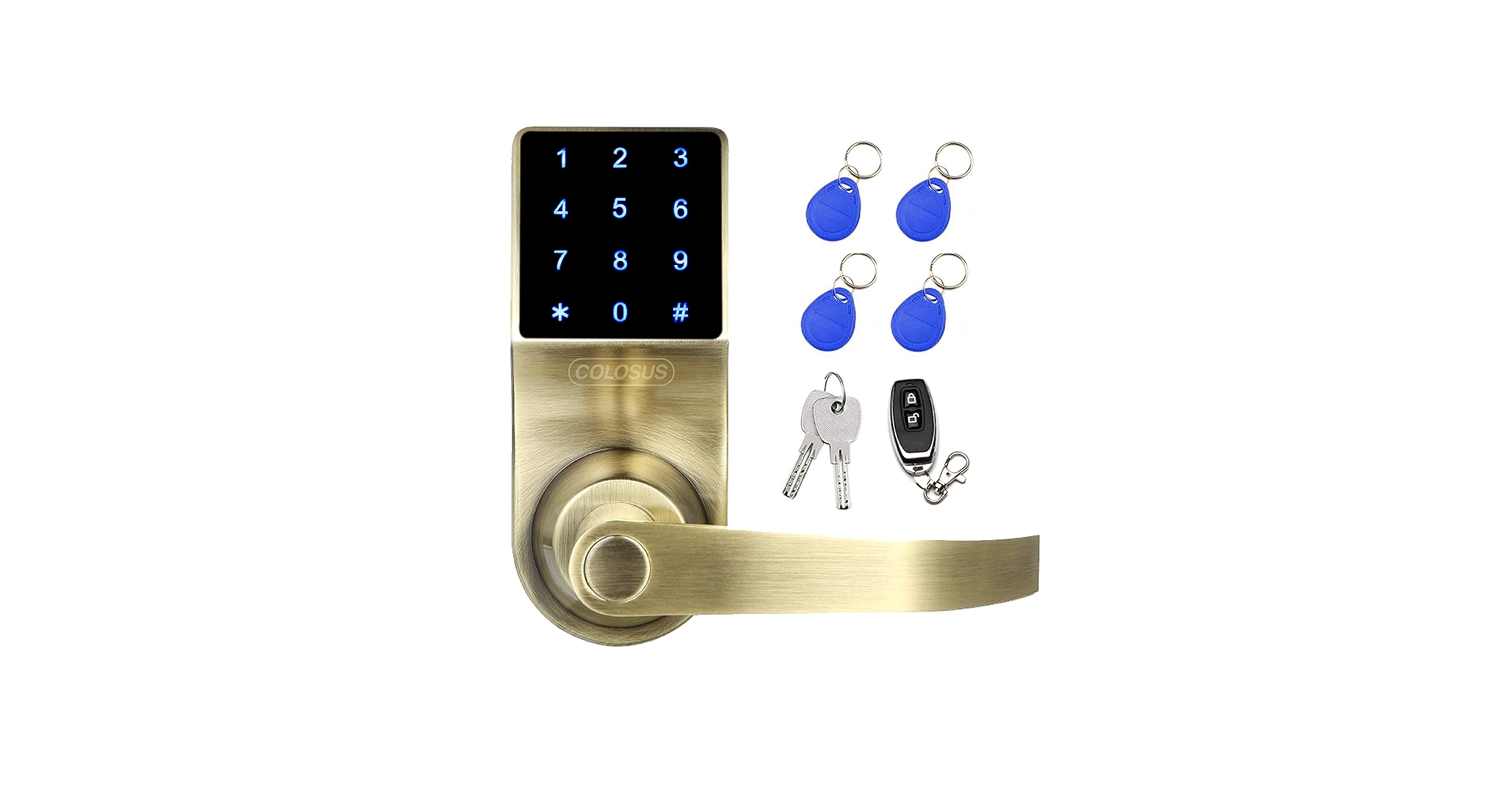 Amazon.com: COLOSUS NDL319 Electronic Trusted Digital Keyless Door
