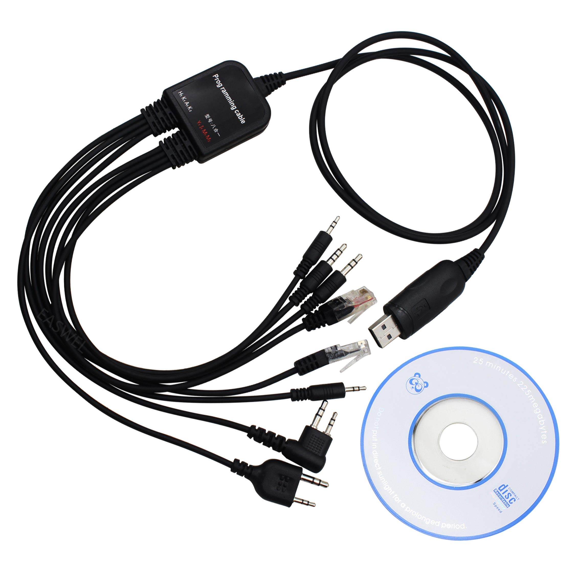 Amazon.com: EASWEL 8 in 1 USB Programming Cable for ICOM IC-208E