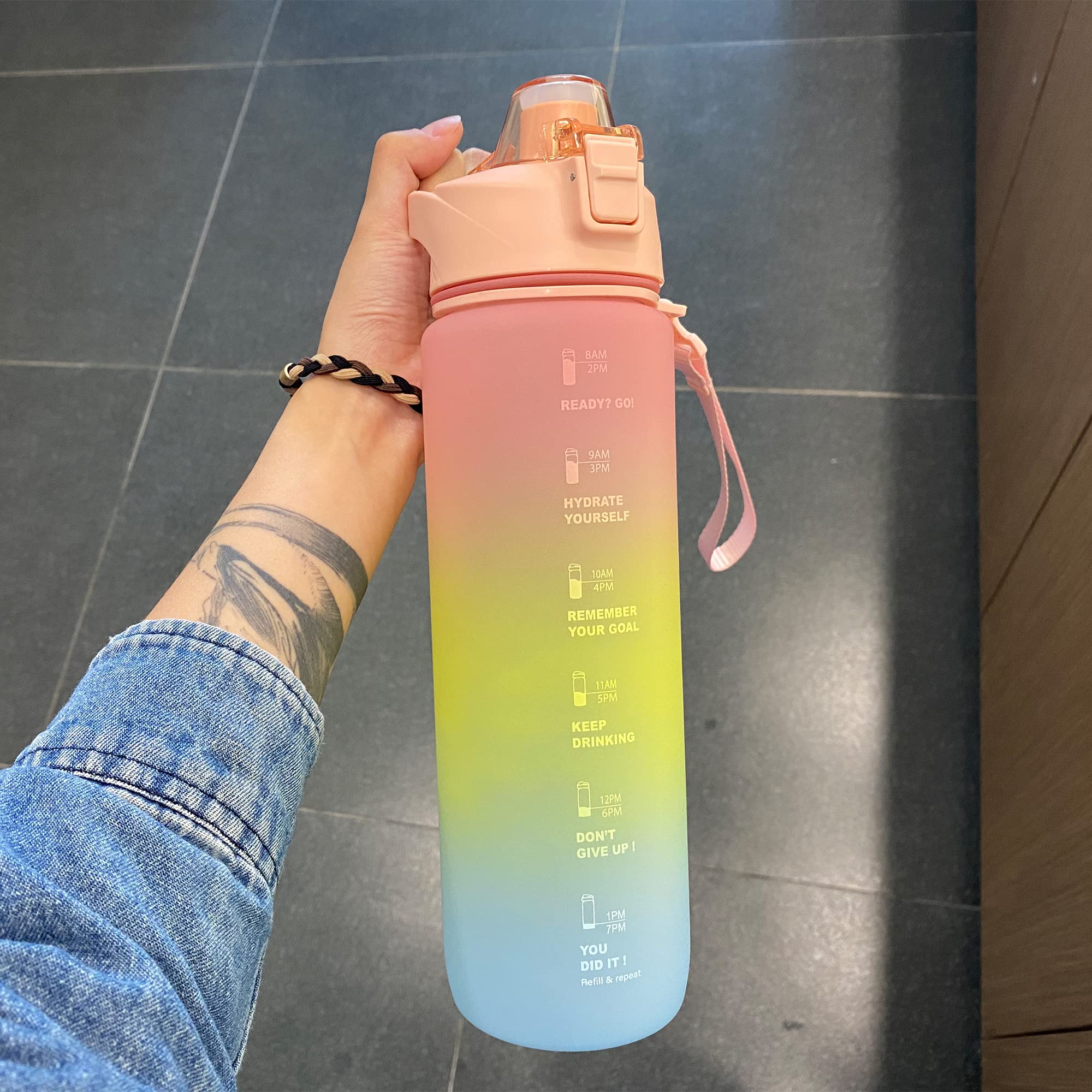 Amazon | ウォーターボトル water bottle 1000ml 大容量，水筒