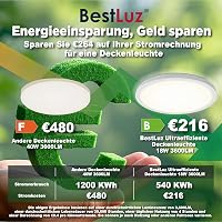 BestLuz LED mennyezeti lámpa 18W 3600lm 4000K lapos fehér konyha nappali 3