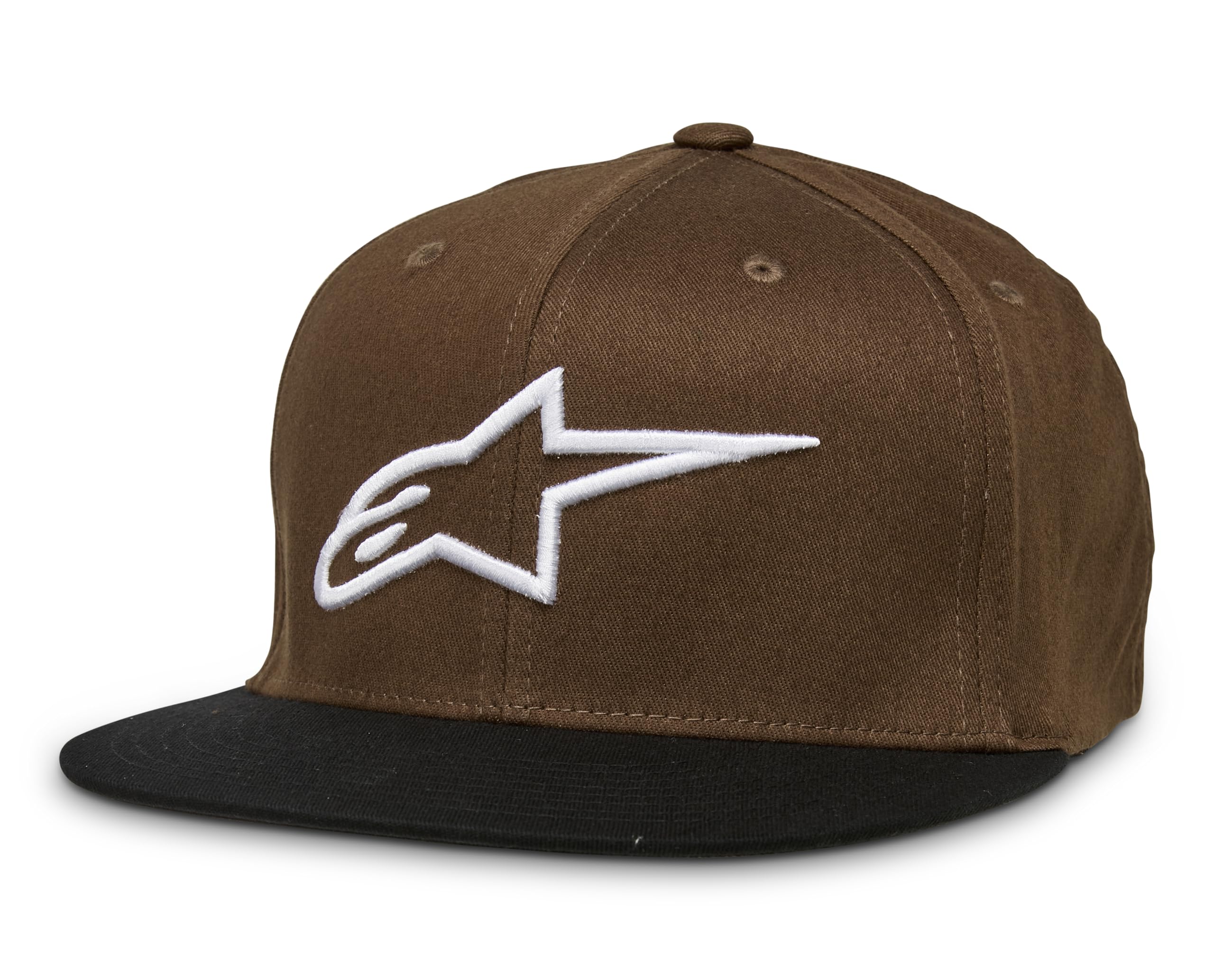 Alpinestars Unisex Morrone/Black Ageless Flat Hat Men's Baseball Cap, Brown/, Lxl