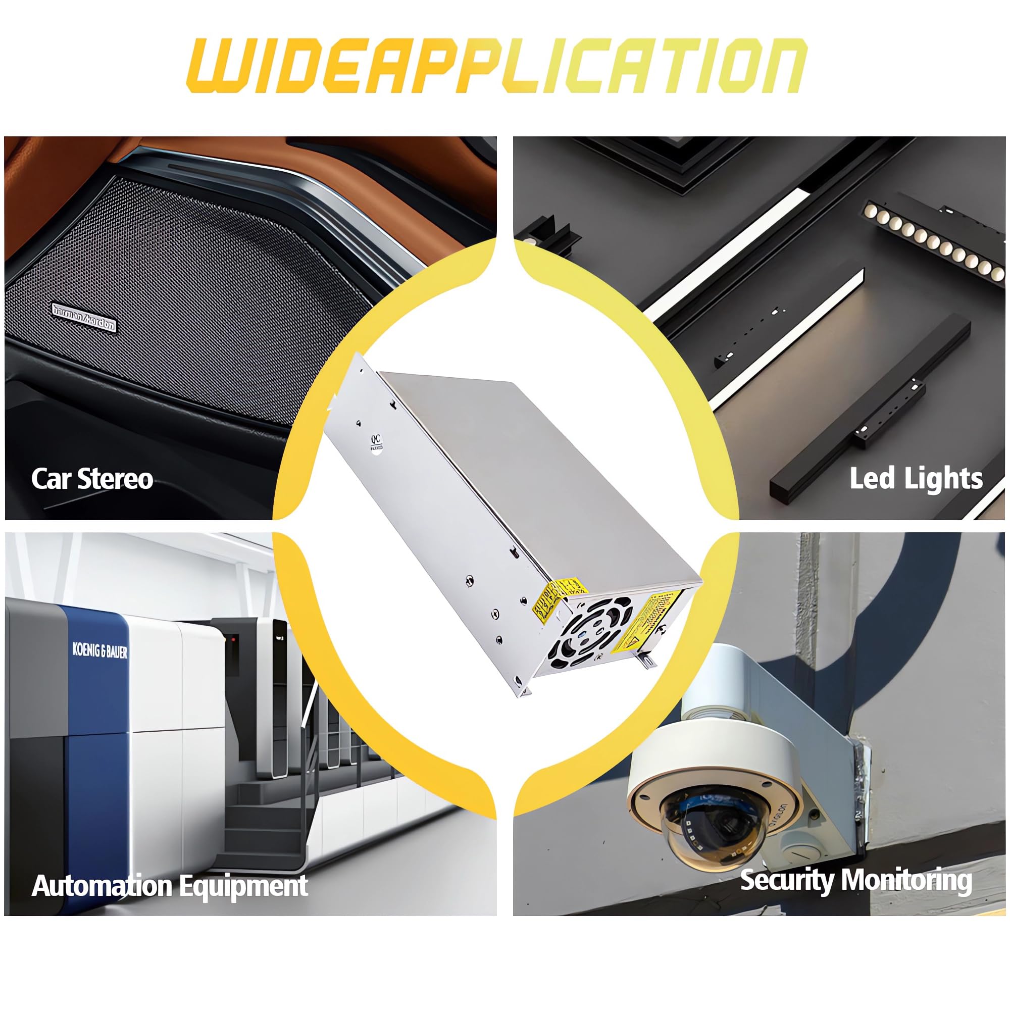 Konwerter AC na DC 110 V na 12 V 83 A 1000 W, AC 110 V 220 V na DC 12 V uniwersalny zasilacz przełączający regulowany transformator SMPS adapter AC na DC do LED, CCTV, RV (DC12V-83A-1000A)