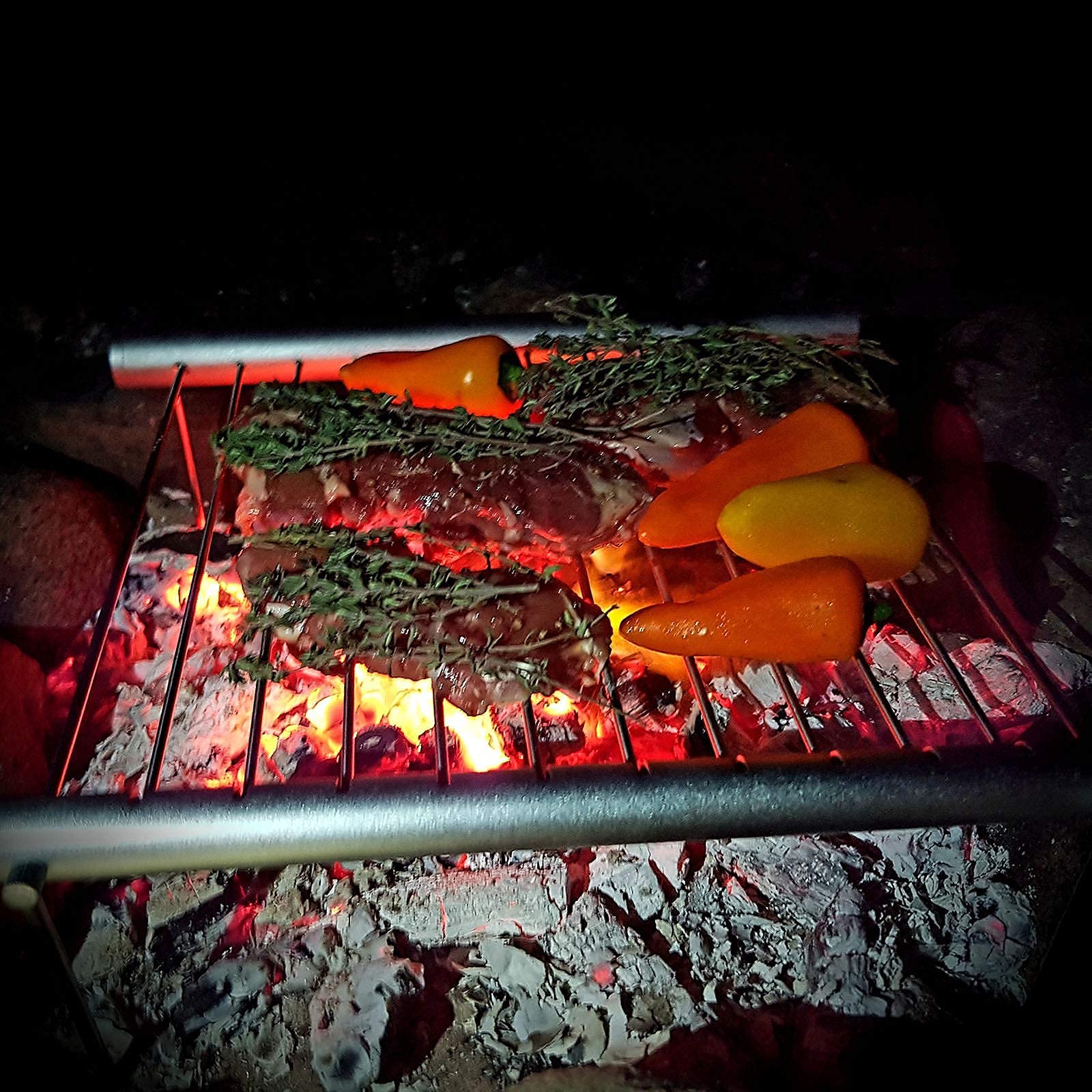 Ognisko na zewnątrz grill, składany przenośny grill kempingowy Mini ognisko ze stali nierdzewnej węgiel drzewny grill gazowy stojak na grilla na zewnątrz wielofunkcyjny grill