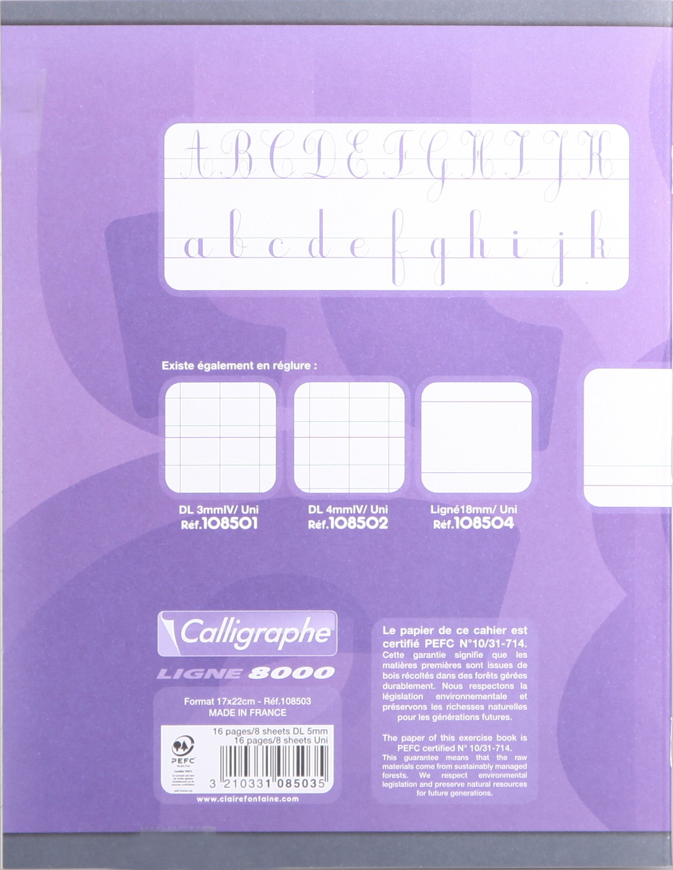 Calligraphe 108705Cpack Pack Of 20 Stapled Notebooks (Clairefontaine