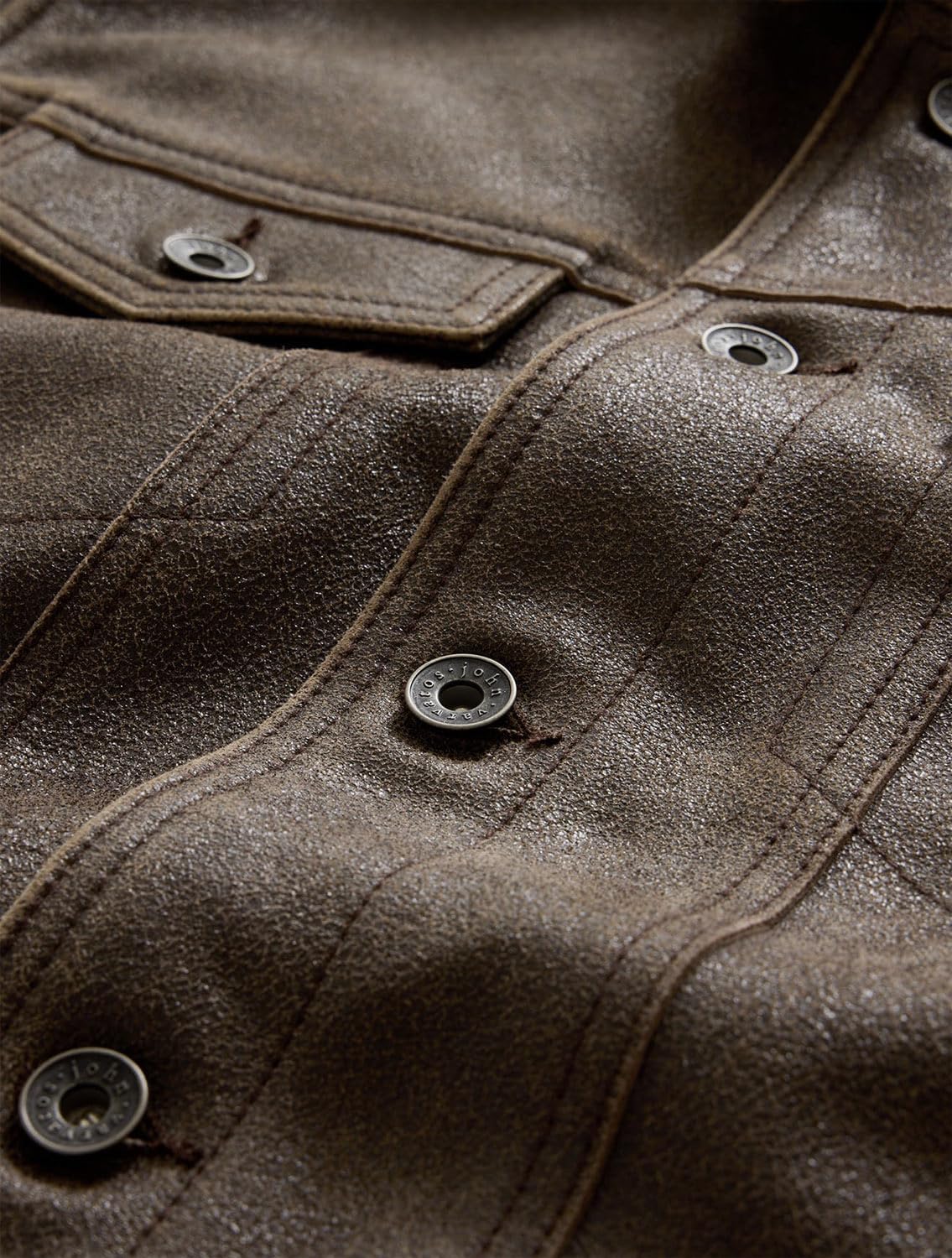 John Varvatos Men's Andrew Leather Jacket