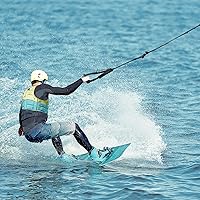 Vista 8 de Obcursco Cuerda Wakeboard, línea de deportes acuáticos con mango EVA. Ideal para esquí acuático, wakeboard, rodillera