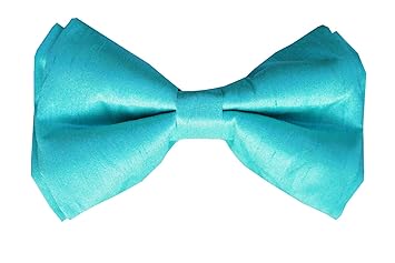 Lana Paws Aqua Blue Silk Dog Bow tie with Easy to Use Adjustable Strap