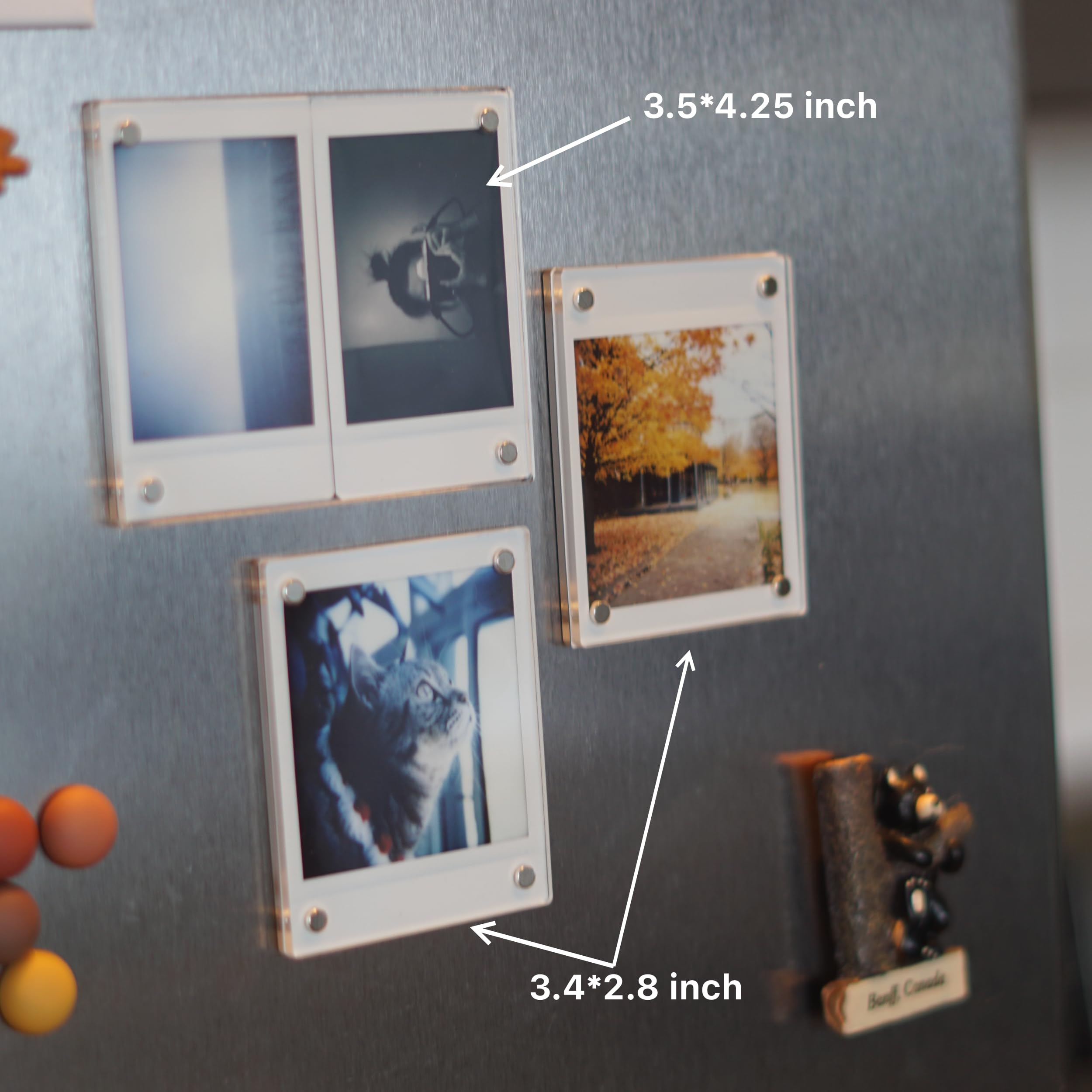 シェイカー♡フォトフレーム Amazon.com - NONS 5 Pcs Magnetic Photo Frame for Fujifilm Instax