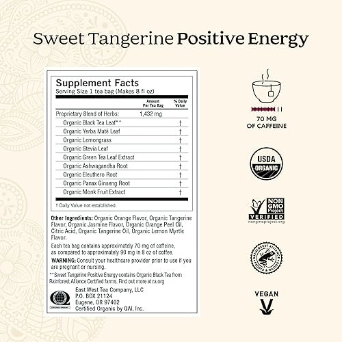 Miniatura 2 de Yogi Energy Variety (paquete de 3) Muestra orgánica y juego de regalo de té, contiene cafeína, 48 bolsas de té