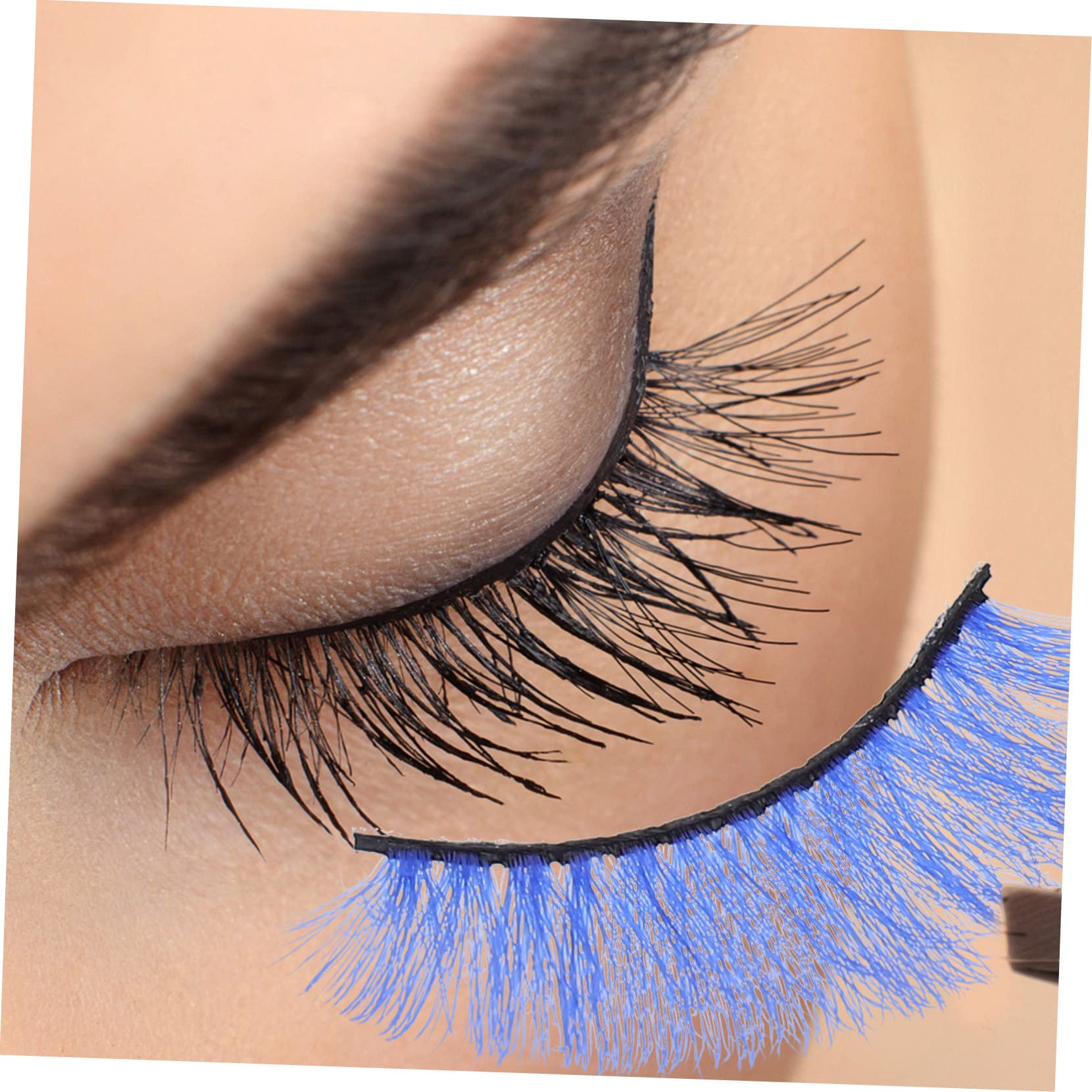 FRCOLOR 25pares Pestañas Postizas Coloridas Extensiones De Pestañas Suaves Para Maquillaje Profesional y Eventos Especiales