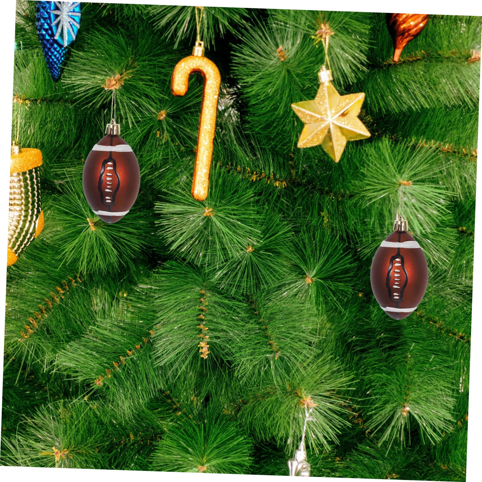 6 Pezzi Palline Natalizie Decorative 6cm in Plastica per Feste