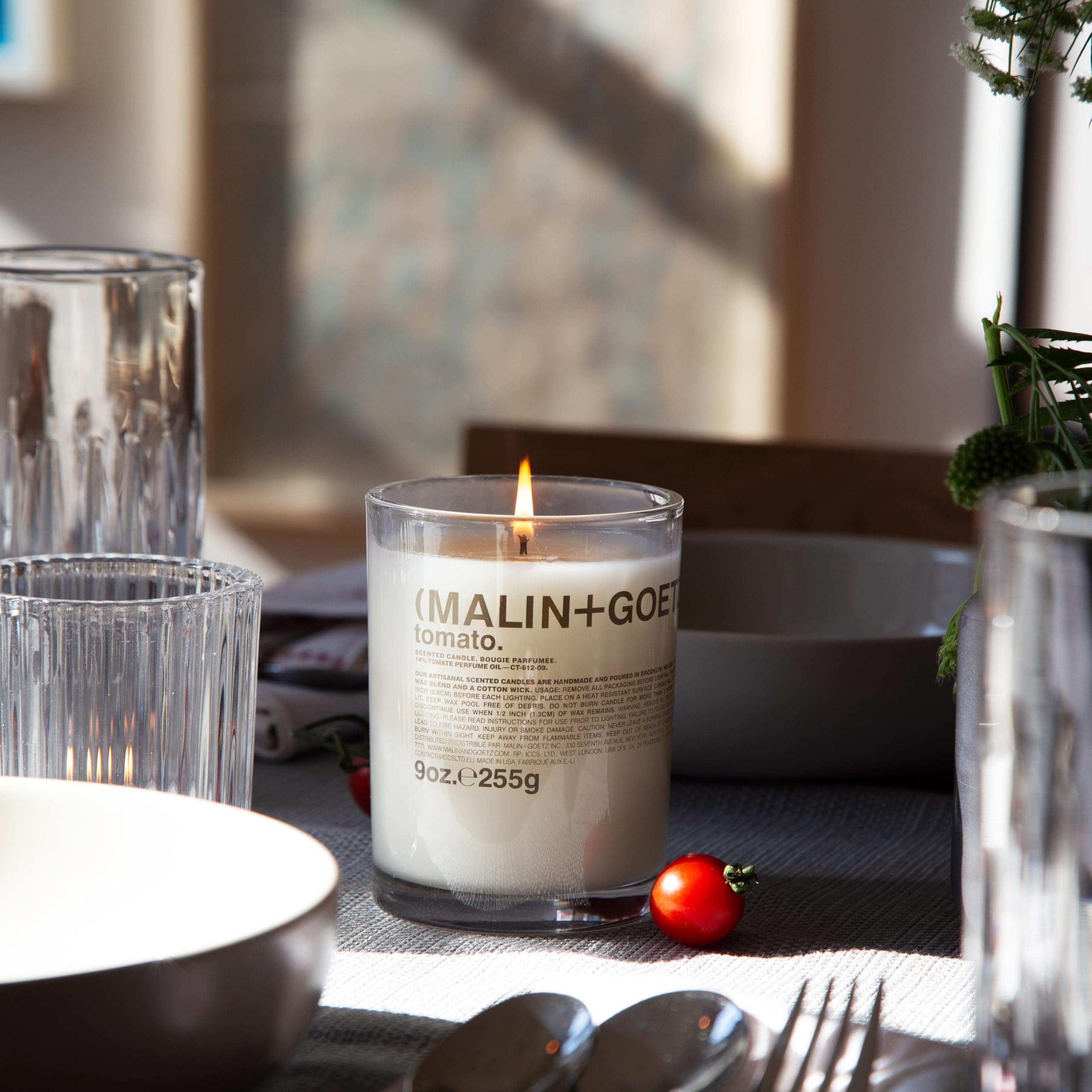 Malin+Goetz Highly Scented, Long Lasting, Slow Burn, All Natural, Hand Poured, Luxury Wax Blend, Aromatic Candles and Gift Set, 60 Hours, 9oz