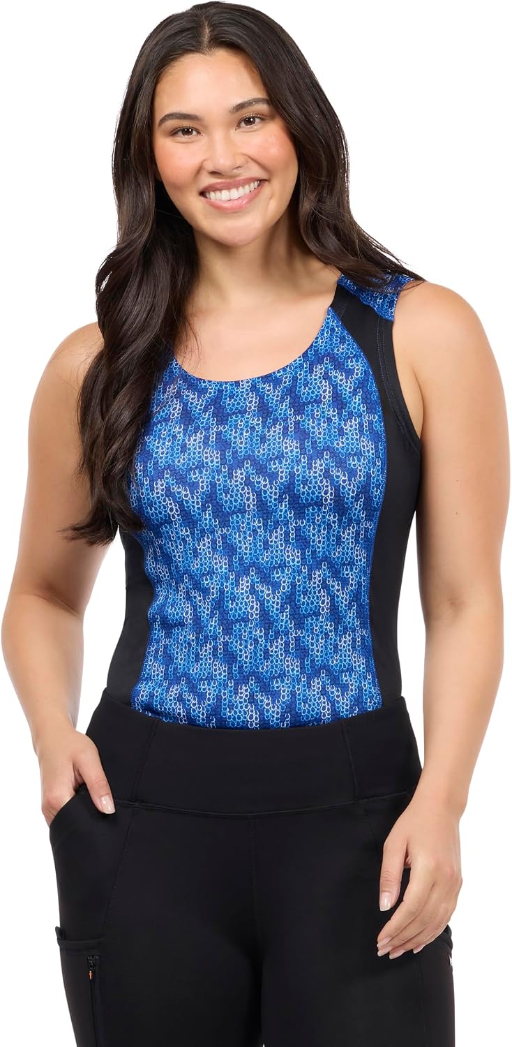 Kerrits Women's EquiBreeze Ice Fil Equestrian Tank Top – Ultra-Lightweight, Cooling Horse Print Shirt, Great for Summer