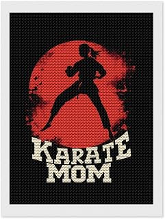 KUYT Diamond Art Painting Art Kits for Adults,Diamond Art Painting Karate Mom Diamond Art Kits,5D Diamond Art Painting Art Kits for Home Wall Decor 12x16inch