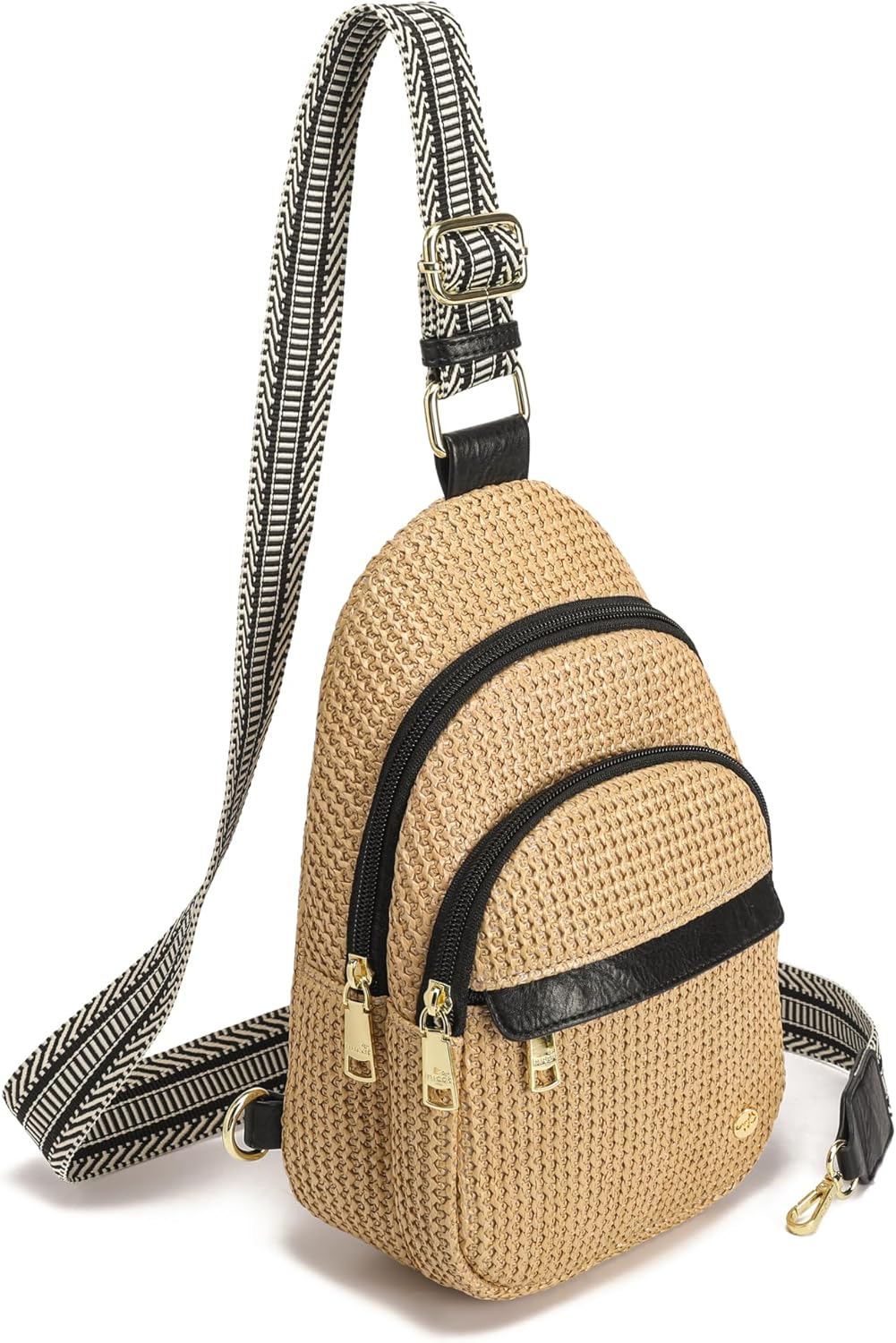 AOCINA Faux Straw Summer Purse Crossbody Bags for Women RFID Raffia Sling Bag Travel Hawaiian Beach Vacation Essentials