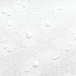 iDesign PEVA Plastic Shower Curtain Liner, Mold and Mildew Resistant Plastic Shower Curtain with Fabric, 72 x 72 Inches, White | Waterproof, Use Alone or With Fabric Curtain