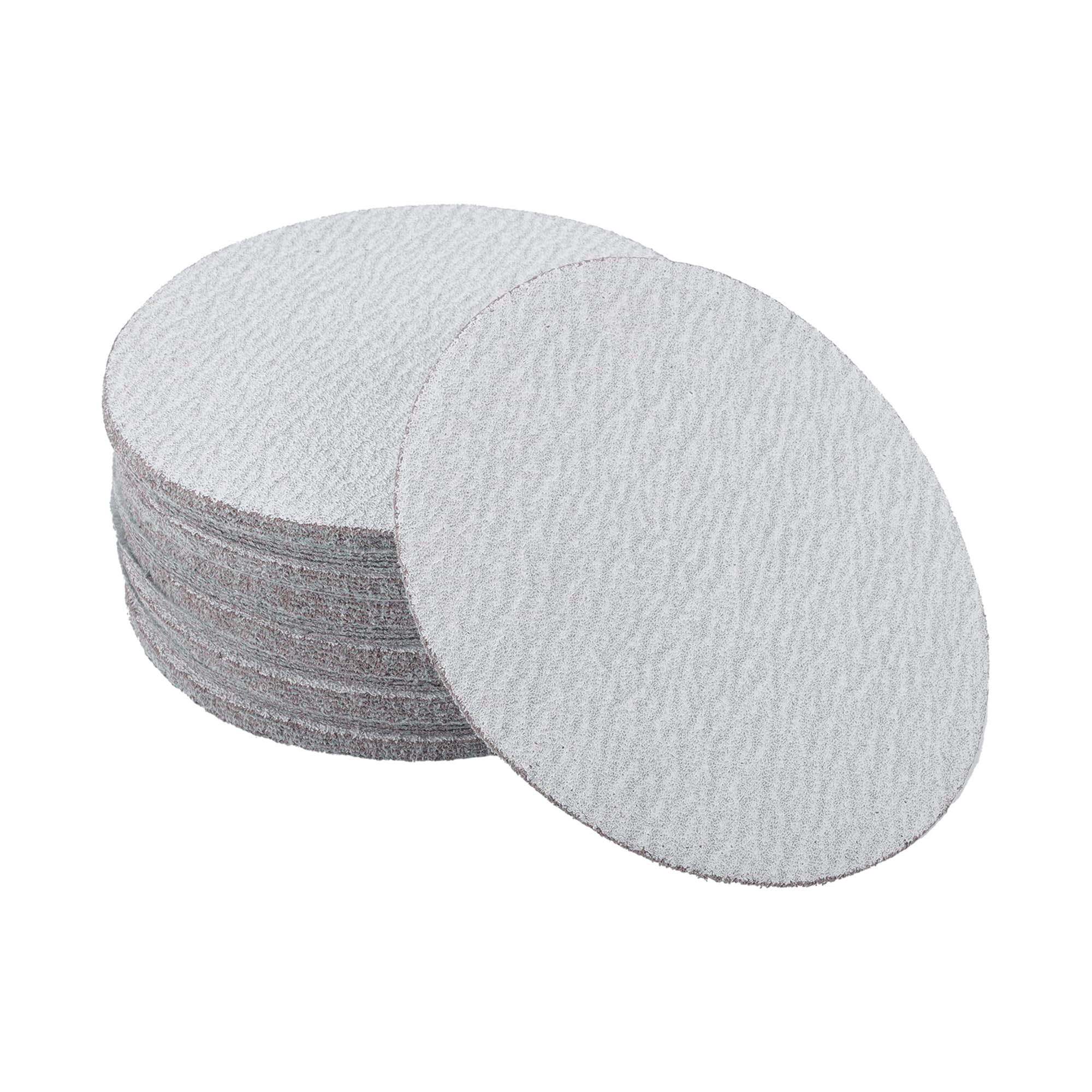 Motoforti 50Pcs 150mm 6 Inch Hook and Loop Sanding Discs 100 Grit Sandpaper, Gray