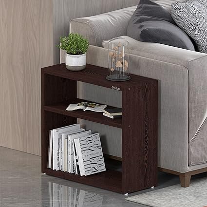 Anikaa Patty Engineered Wood Side Table/Bedside Table/Sofa Side Table/End Table/Corner Table for Living Room Bedroom Office (Matte Finish) (Wenge)