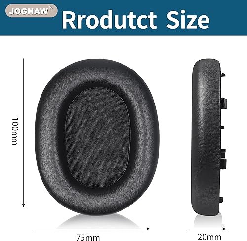 Miniatura 5 de Almohadillas de repuesto para auriculares Sony WH-1000xm5 (WH-1000xm5), almohadillas de repuesto de piel de proteína suave, espuma viscoelástica