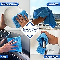 Vista 6 de Greenfound Rollo de paño de limpieza de microfibra, paquete de 80, toallas extraíbles para automóvil, toallas de papel reutilizables lavables, súper
