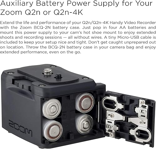 Miniatura 2 de Zoom Funda de batería BCQ-2N, diseñada para prolongar la duración de la batería del Q2n y Q2n-4K