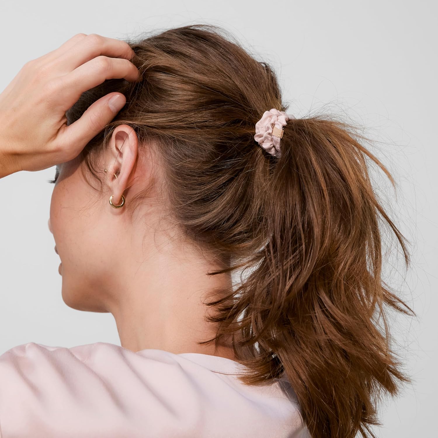 Lunya Washable Silk Scrunchies - Mulberry Silk Hair Ties - Multiple Color Options - One Size Fits Most - Image 5