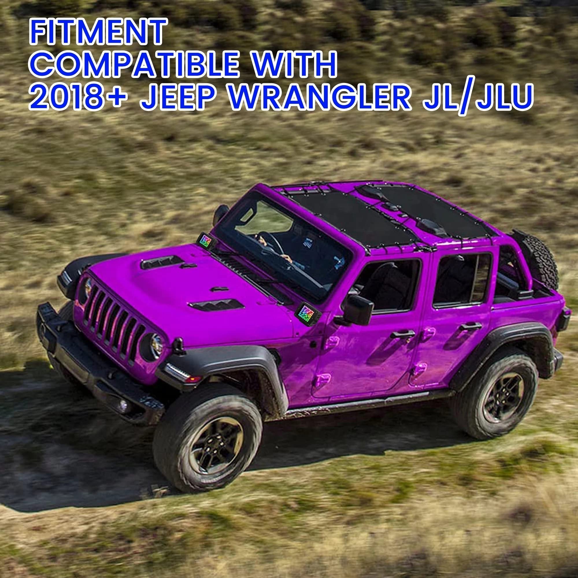 BAWA Tetto Parasole Rete per Jeep Wrangler JL 4 porte 2018