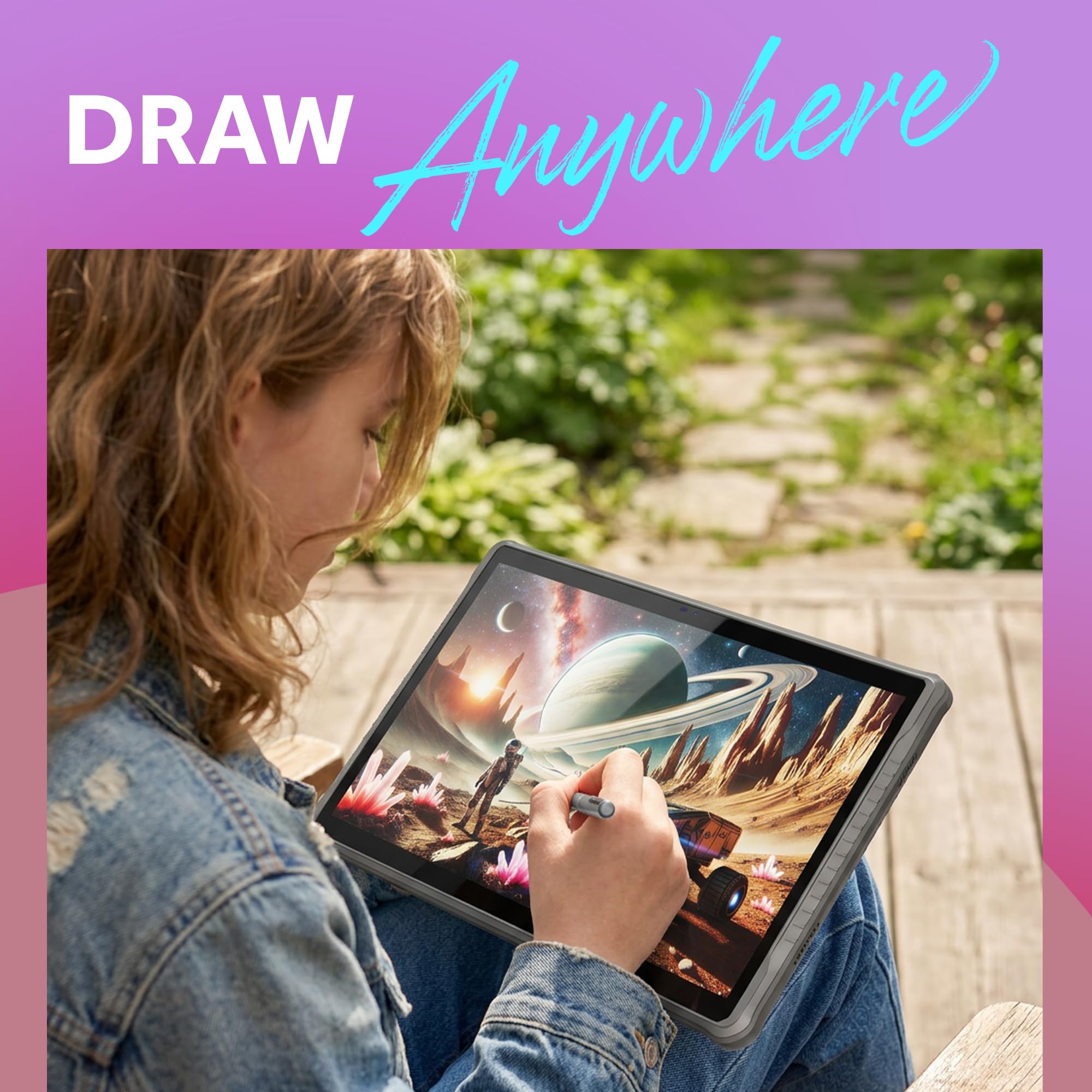 Amazon.com: PicassoTab-X14 Standalone Drawing Tablet • No Computer