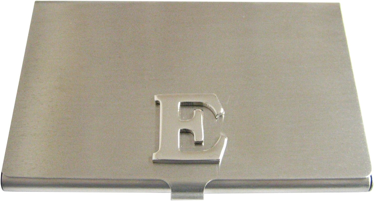 Kiola Designs Letter E Monogram Business Card Holder