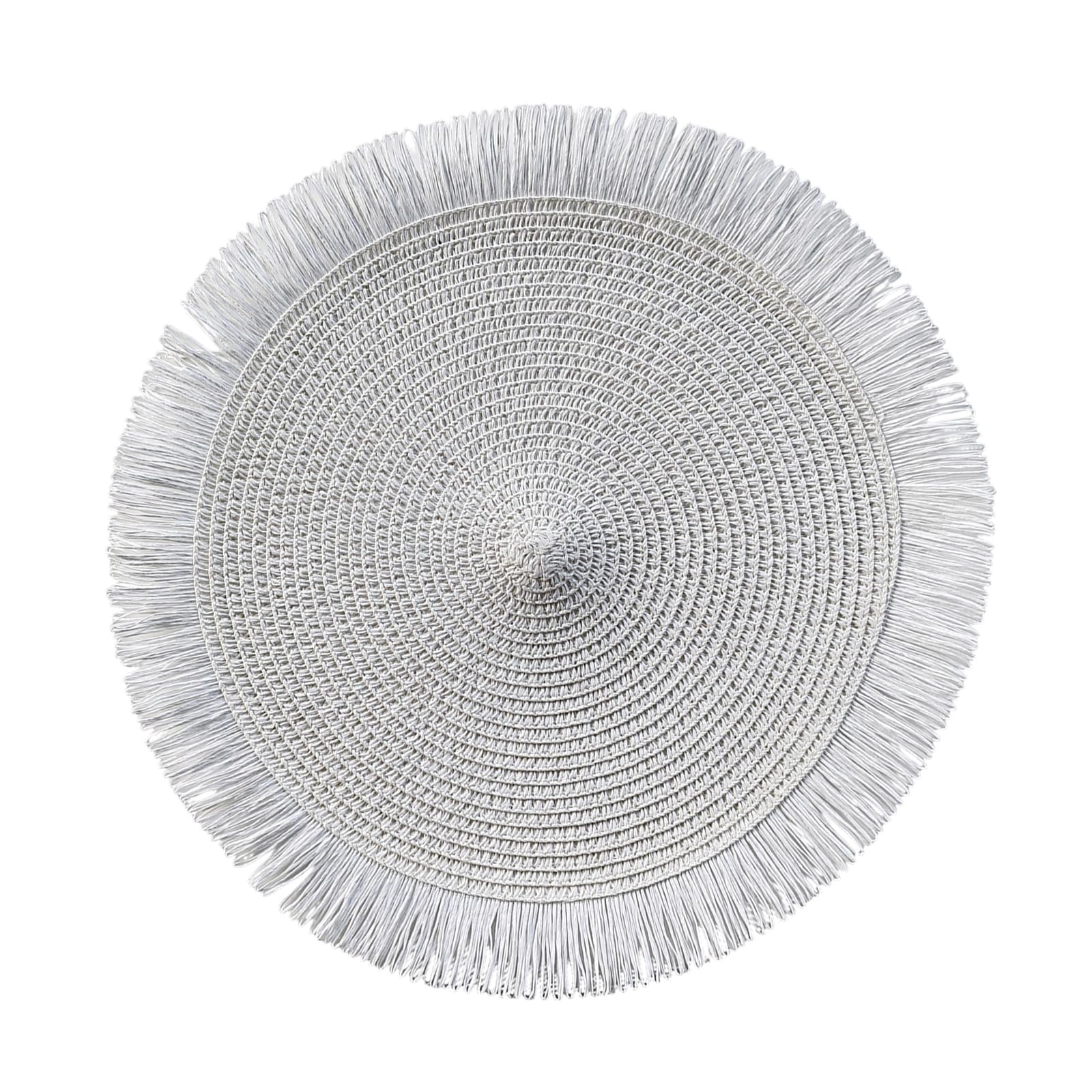 Zxfdsfdbnm Special Decorated Edged Placemat for Elegant Dining and Safe Round Place Mats Fringed Table Mats